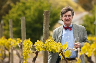 Dr. Richard Hamilton in his Marion vineyards